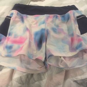 fun colored athleta shorts nwot
